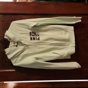 PINK zip up hoodie size xs